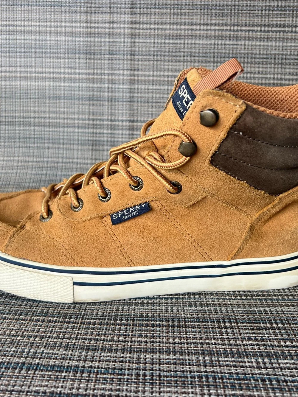 Sperry Striper Storm Waterproof Men’s Boots Tan/Brown STS23707 - size 8